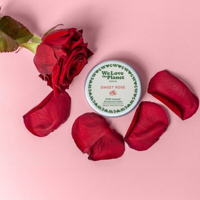 We Love The Planet Sweet Rose Deodorant Balm - 35 gram