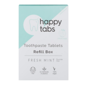 Happy Tabs Toothpaste Tablets Fresh Mint Fluoride Free 120st.