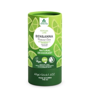 BEN&ANNA Deodorant Stick Papertube Persian Lime 40g