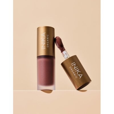 INIKA organic Tinted Lip Oil - Collagen + Squalane - Cinnamon