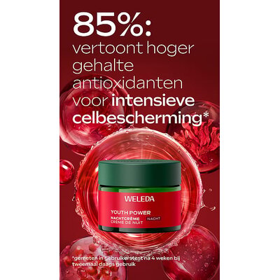 Weleda Youth power nachtcreme granaatappel astaxanthine