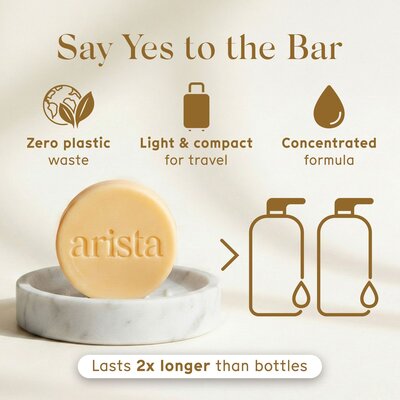 Arista Ayurveda  Shampoo Bar - Diepreinigend - 80gr