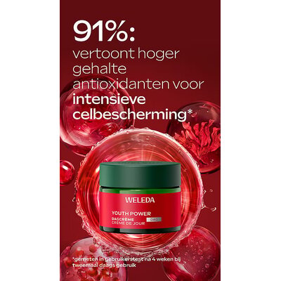 Weleda Youth power dagcreme granaatappel astaxanthine