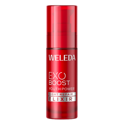 Weleda Exo night repair elixir granaatappel astaxanthine