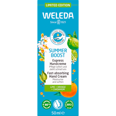 Weleda Handcreme Express Summer Boost, 50 ml