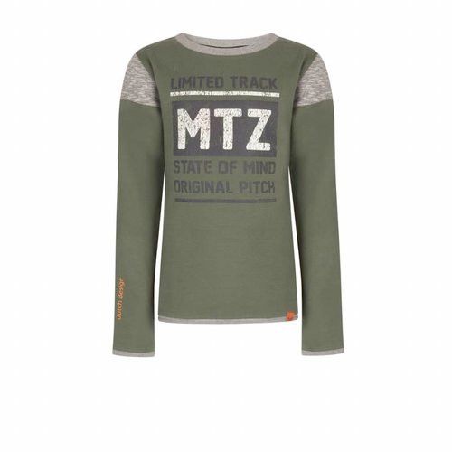 Mortenz Mortenz - jongens sweater leger groen Mortenz Mortenz - jongens sweater leger groen