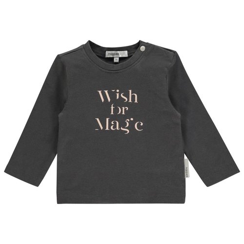 Noppies Noppies - Baby meisjes longsleeve Waukesha donker grijs Noppies Noppies - Baby meisjes longsleeve Waukesha donker grijs
