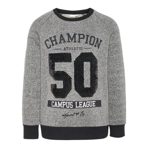Name-it Name-it jongens sweater NKMNEAL grijs Name-it Name-it jongens sweater NKMNEAL grijs