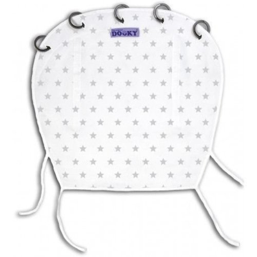 Dooky Dooky design zilver stars grijs Dooky Dooky design zilver stars grijs