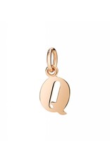dodo Lettre Q or rose 9K hauteur cordon noir inclus. DODO DLET9/Q