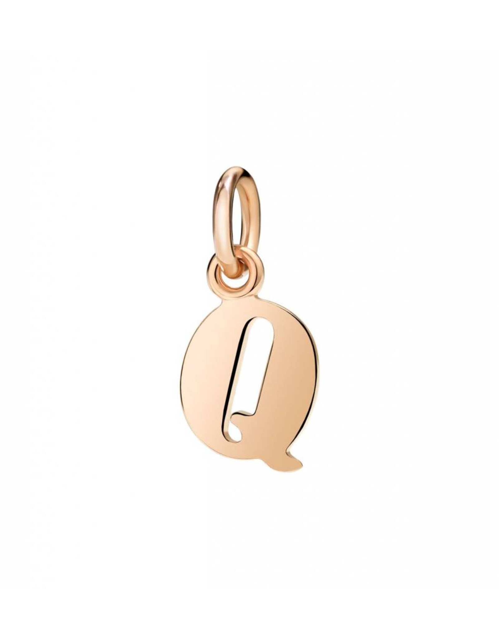 dodo Lettre Q or rose 9K hauteur cordon noir inclus. DODO DLET9/Q