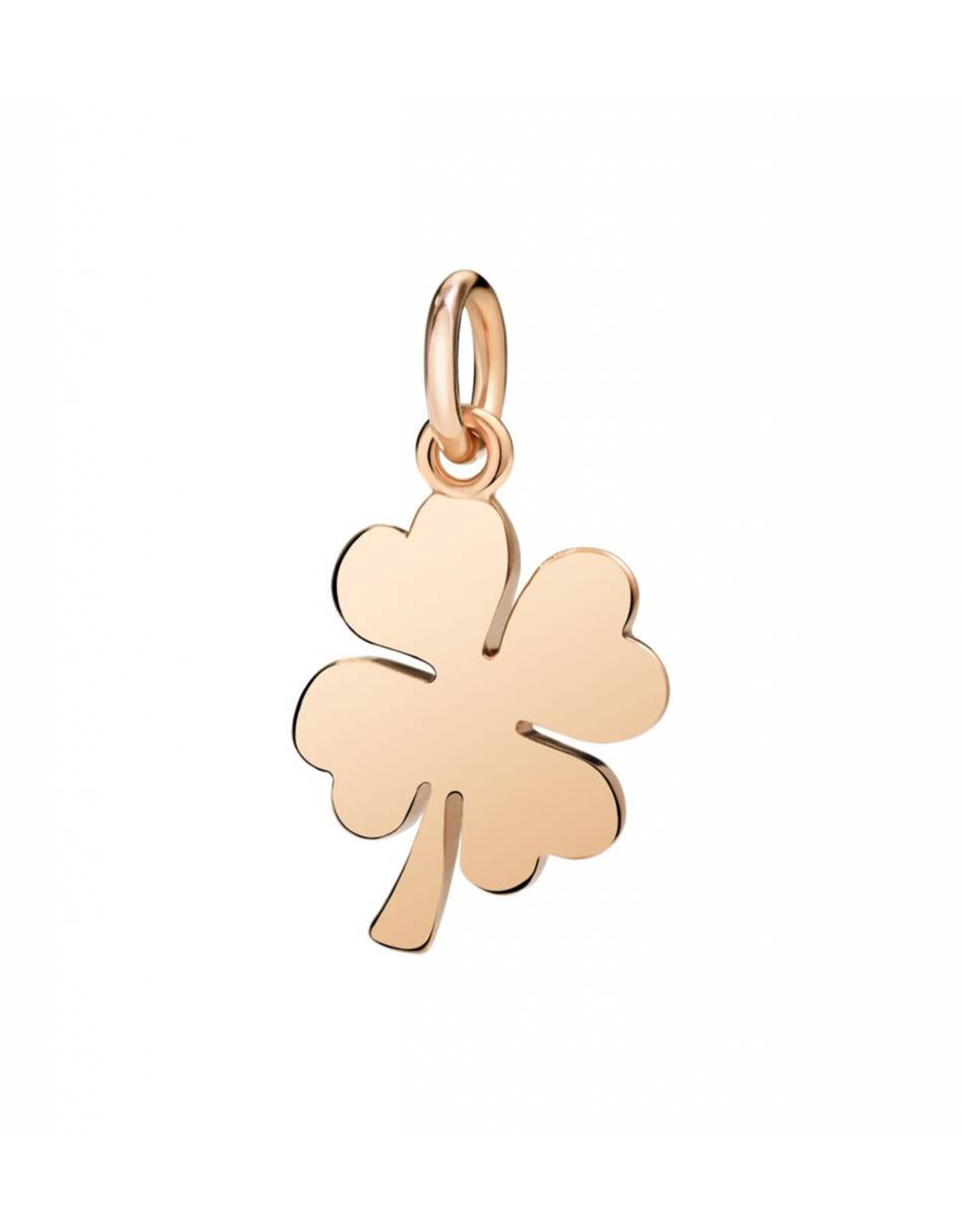 dodo Charm trèfle a quatre feuilles en or rose 9K cordon noir inclus. DODO DMQDG/9