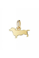 dodo Charm teckel or jaune 18K cordon noir inclus. DODO D13BAPOG