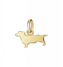 dodo Charm teckel or jaune 18K cordon noir inclus. DODO D13BAPOG