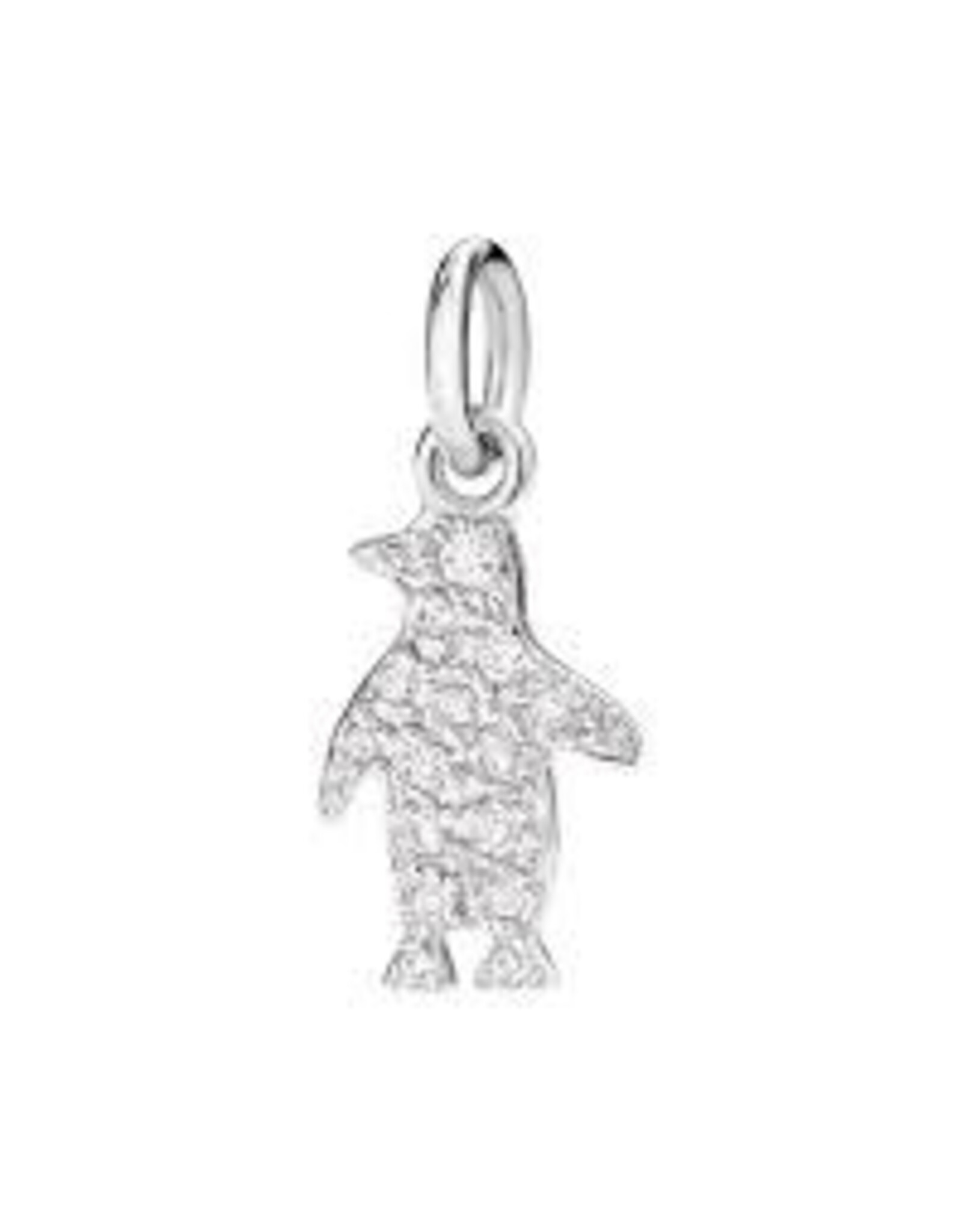dodo Charm pingouin or blanc 18K diamants 0.10 ct .DODO D10PIPOB/B