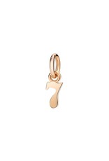dodo Charm 7 or rose 9K DODO DNUM9P/7. Tout droit au septième ciel. En or rose, hauteur 0,8 cm. Cordon noir inclus.
