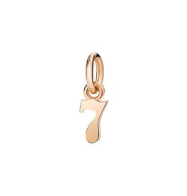 dodo Charm 7 or rose 9K DODO DNUM9P/7. Tout droit au septième ciel. En or rose, hauteur 0,8 cm. Cordon noir inclus.