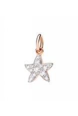 dodo Pen etoile or rose diamants blancs 0.16 ct DODOD3STP/9/B. La bonne étoile brille de mille feux ! Pendentif en or rose avec diamants blancs. Cordon noir inclus.