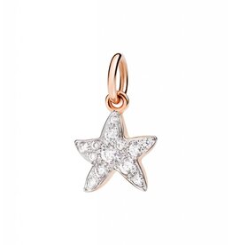 dodo Pen etoile or rose diamants blancs 0.16 ct DODOD3STP/9/B. La bonne étoile brille de mille feux ! Pendentif en or rose avec diamants blancs. Cordon noir inclus.
