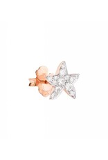 dodo Mono boucle d'oreille étoile diamants blancs 0.16 ct DODO DOHSTP/9/B. C'est tellement facile de devenir une Star... Mono boucle d'oreille en or rose 9 ct avec diamants.
