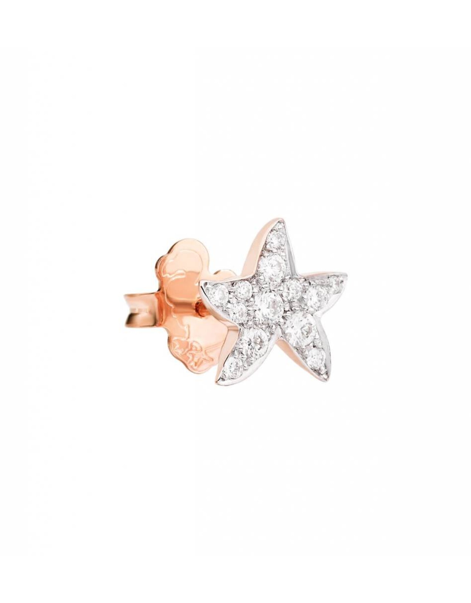 dodo Mono boucle d'oreille étoile diamants blancs 0.16 ct DODO DOHSTP/9/B. C'est tellement facile de devenir une Star... Mono boucle d'oreille en or rose 9 ct avec diamants.