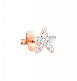 dodo Mono boucle d'oreille étoile diamants blancs 0.16 ct DODO DOHSTP/9/B. C'est tellement facile de devenir une Star... Mono boucle d'oreille en or rose 9 ct avec diamants.