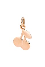 dodo Pendentif cerise en or rose 9 ct. Cordon noir inclus. Code produit DMCHERRY/9/K dOdO