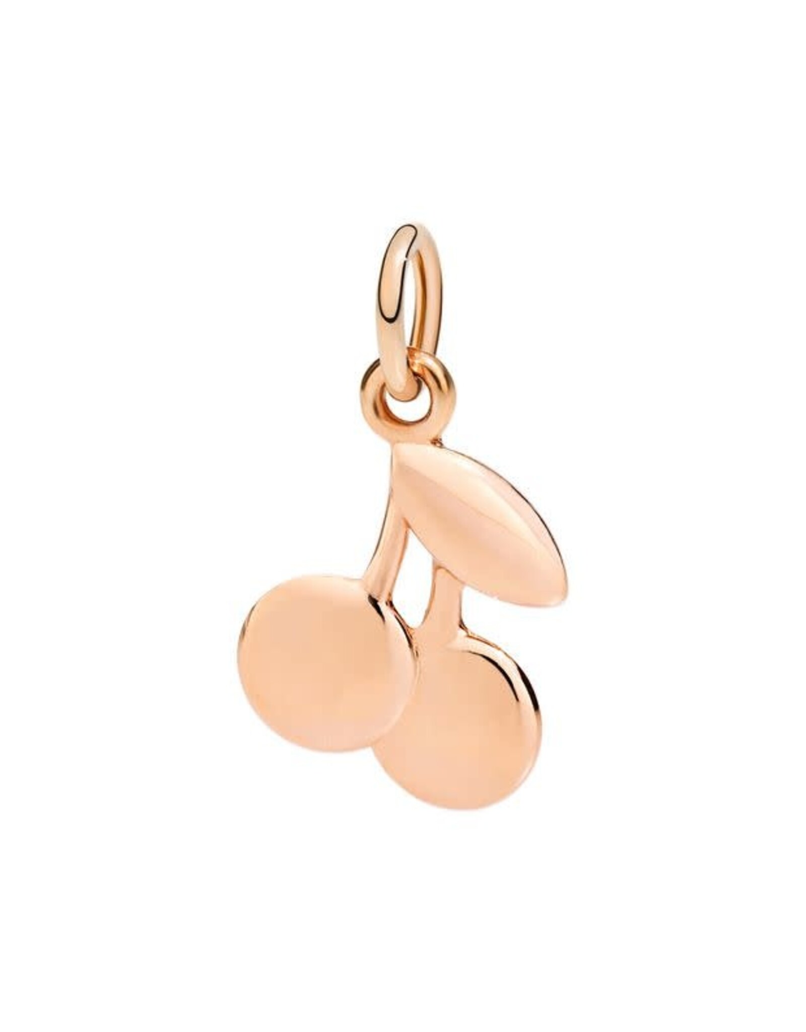 dodo Pendentif cerise en or rose 9 ct. Cordon noir inclus. Code produit DMCHERRY/9/K dOdO
