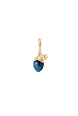 Pendentif Lotus sprout Tpz blue london LYNGGAARD