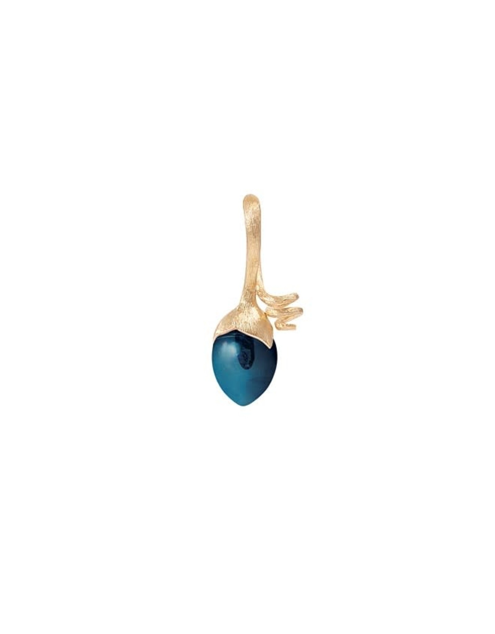 Pendentif Lotus sprout Tpz blue london LYNGGAARD