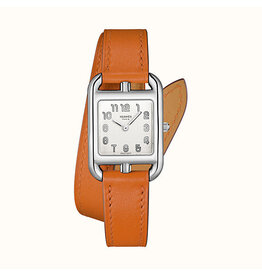 HERMES S.A Cape Cod PM acier dt orange HERMES