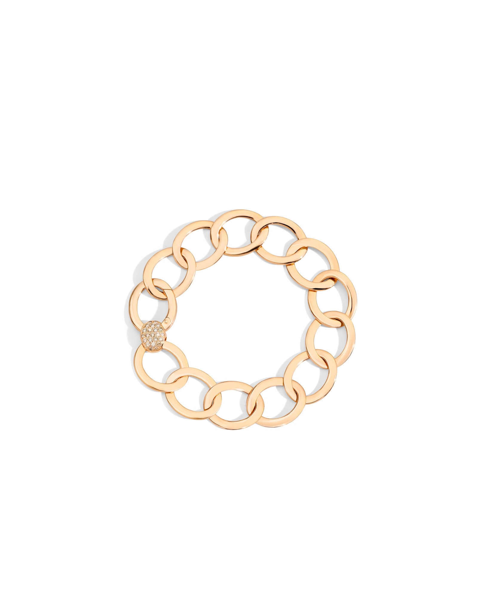 POMELLATO Br BRERA or rose diamants bruns 17 cm POMELLATO B.B910/BRO7/17