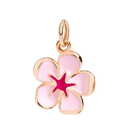 dodo Charm fleur de cerisier or rose 9K émail rose DoDo DMFIOG/G/RO/9/K