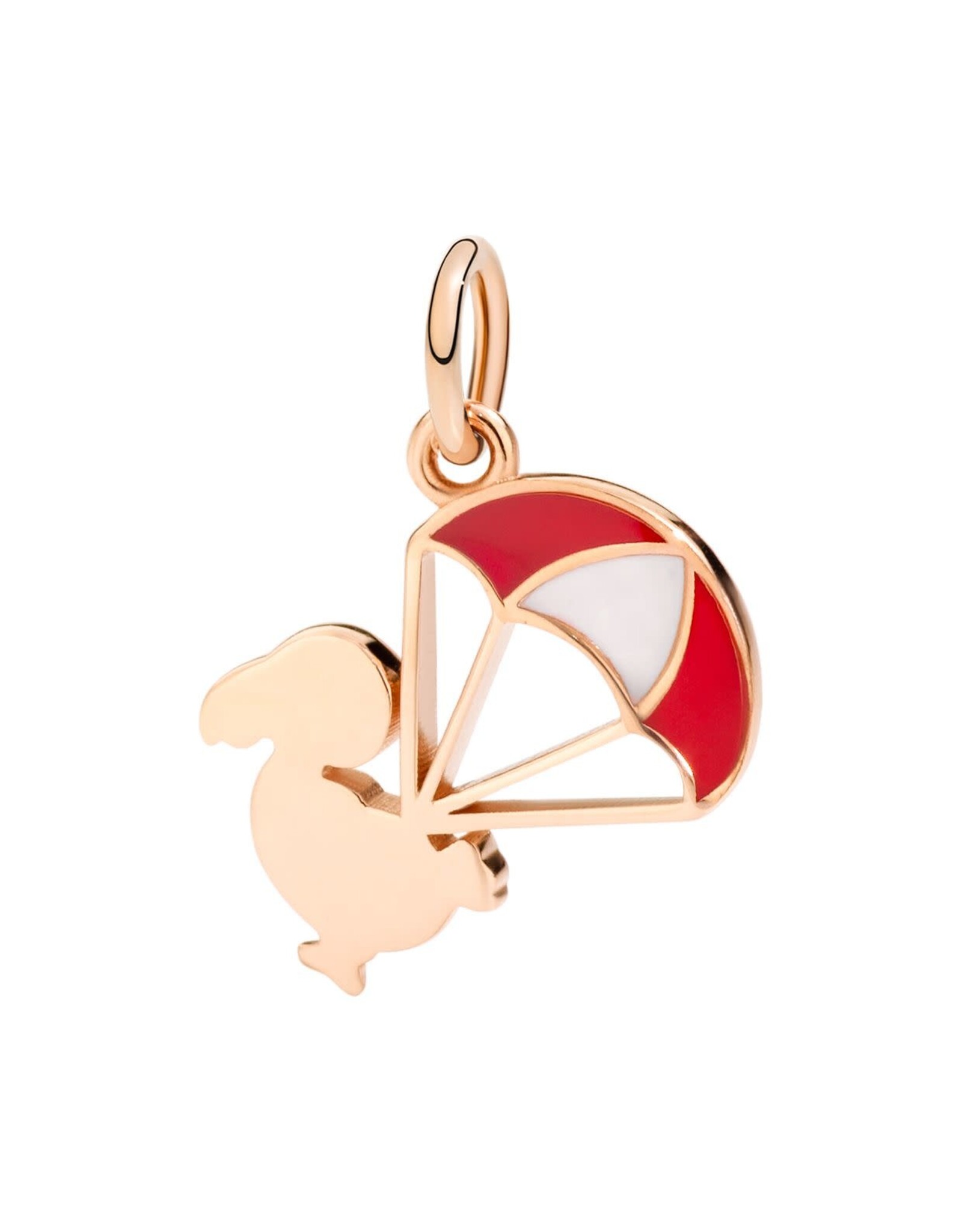 dodo Pendentif DoDo parachute or rose 9K émail coloré DoDo DMEVO/DO/9/K