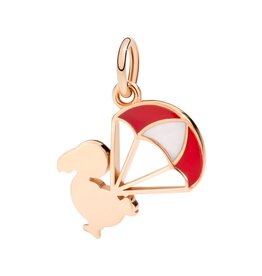 dodo Pendentif DoDo parachute or rose 9K émail coloré DoDo DMEVO/DO/9/K