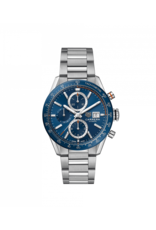 Tag Heuer Carrera homme chrono cadran bleu acier 41 mm calibre 16 TAGHEUER CBM2112.BA0651