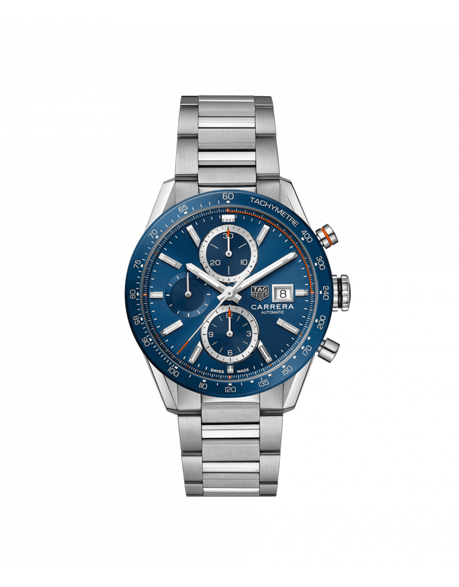 Tag Heuer Carrera homme chrono cadran bleu acier 41 mm calibre 16 TAGHEUER CBM2112.BA0651