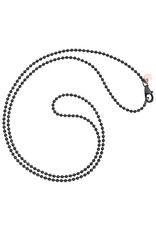 dodo Chaîne everyday argent PVD noir or rose 50 cm DODO