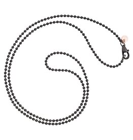dodo Chaîne everyday argent PVD noir or rose 50 cm DODO