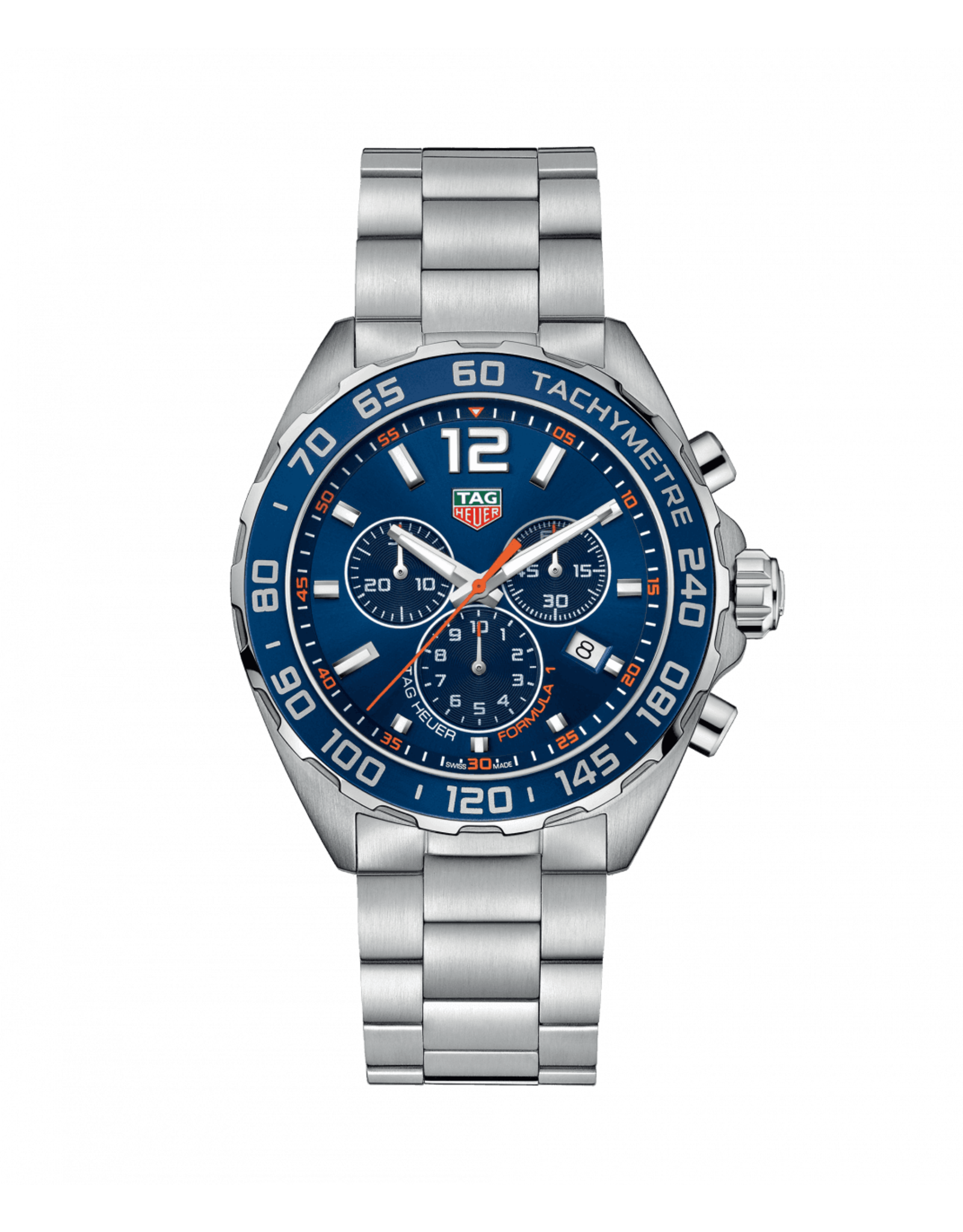 Tag Heuer Formula 1 chrono cadran bleu bracelet acier CAZ1014.BA0842