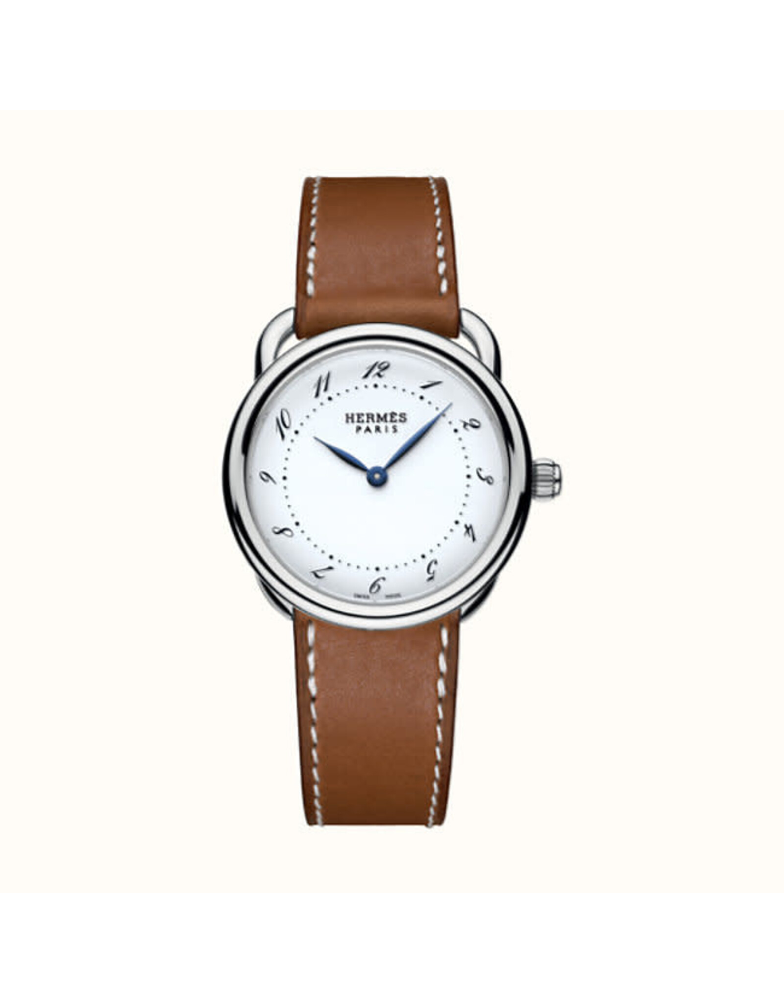HERMES S.A arceau 28 mm boite en acier HERMES