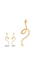 BO gauche serpent or jaune 18K 5 diams LYNGGAARD
