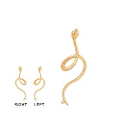 BO gauche serpent or jaune 18K 5 diams LYNGGAARD