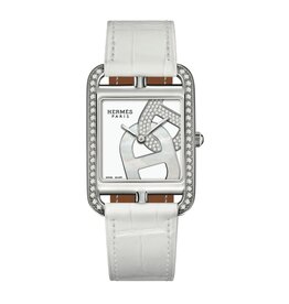 HERMES S.A Cape Cod GM chantilly cadran nacre et brillants HERMES