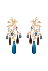 BO Gipsy london blue topaz, grey moonstone and smoke quartz