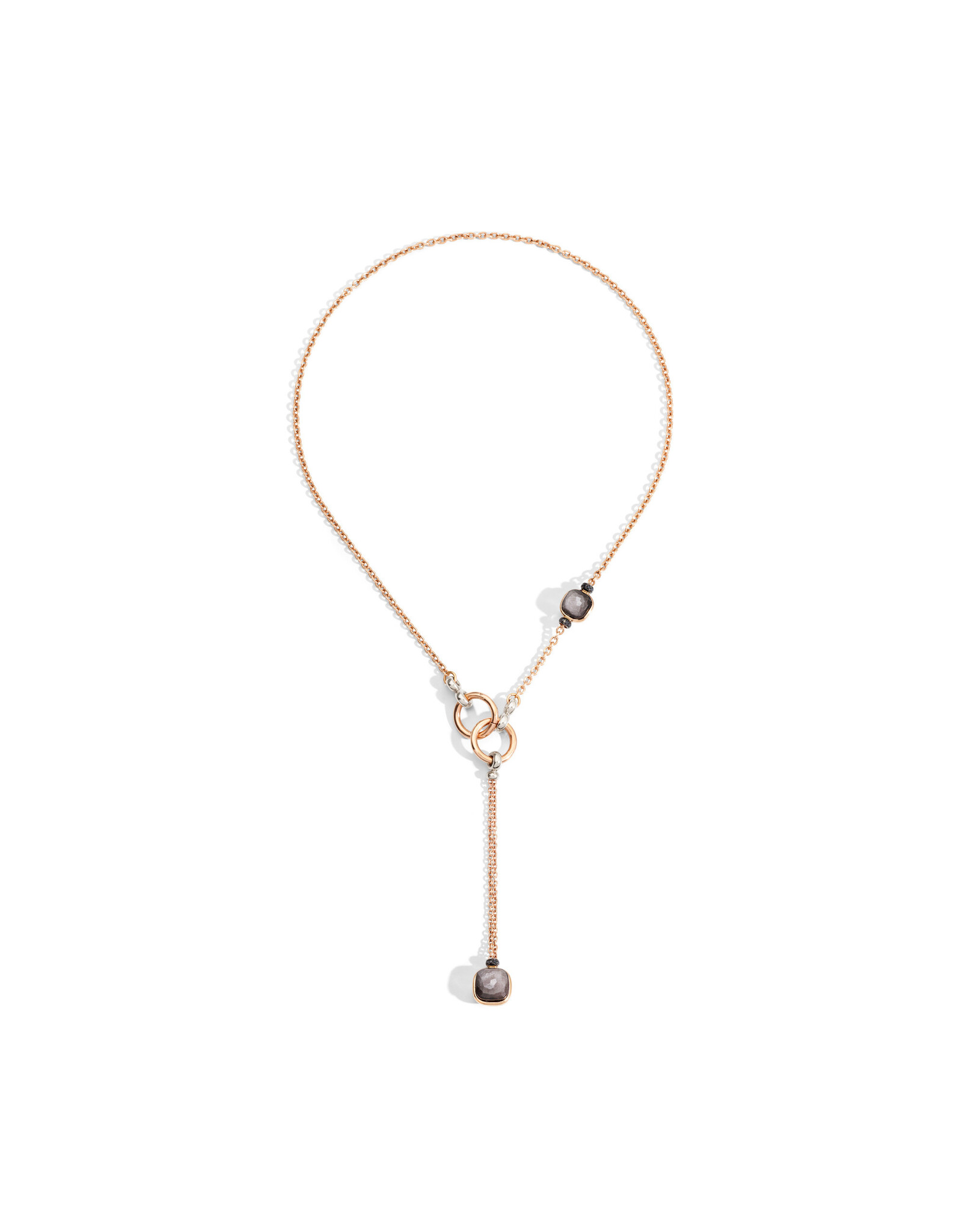 POMELLATO Collier NUDO 53 cm 2 obsidiennes POMELLATO C.B905BBO62OS/53