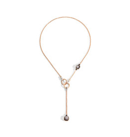 POMELLATO Collier NUDO 53 cm 2 obsidiennes POMELLATO C.B905BBO62OS/53