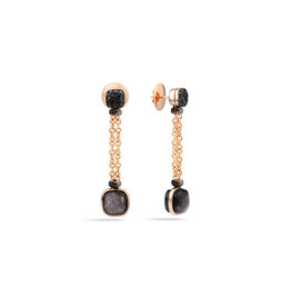 POMELLATO Bo NUDO pendantes obsidiennes diamants noirs POMELLATO O.B905/BB/O6/OS