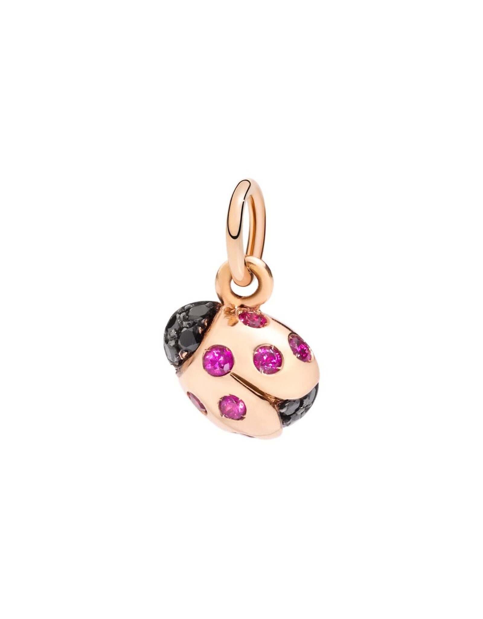 dodo Charm coccinelle or 9K rubis et diamants noirs DoDo DMCOC/9/BB/RU/K