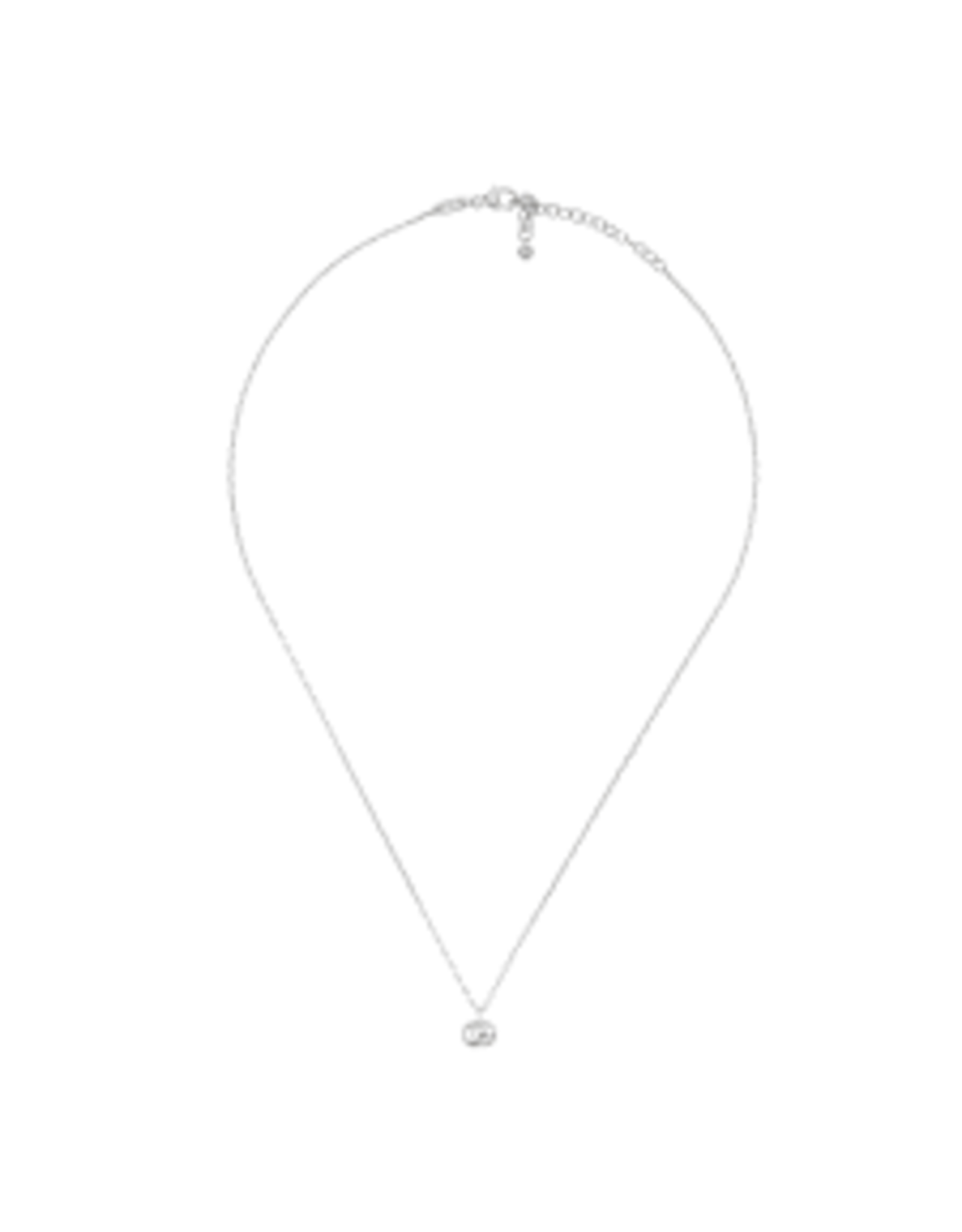 GUCCI Collier RUNNING G or blanc 37/42 cm GUCCI